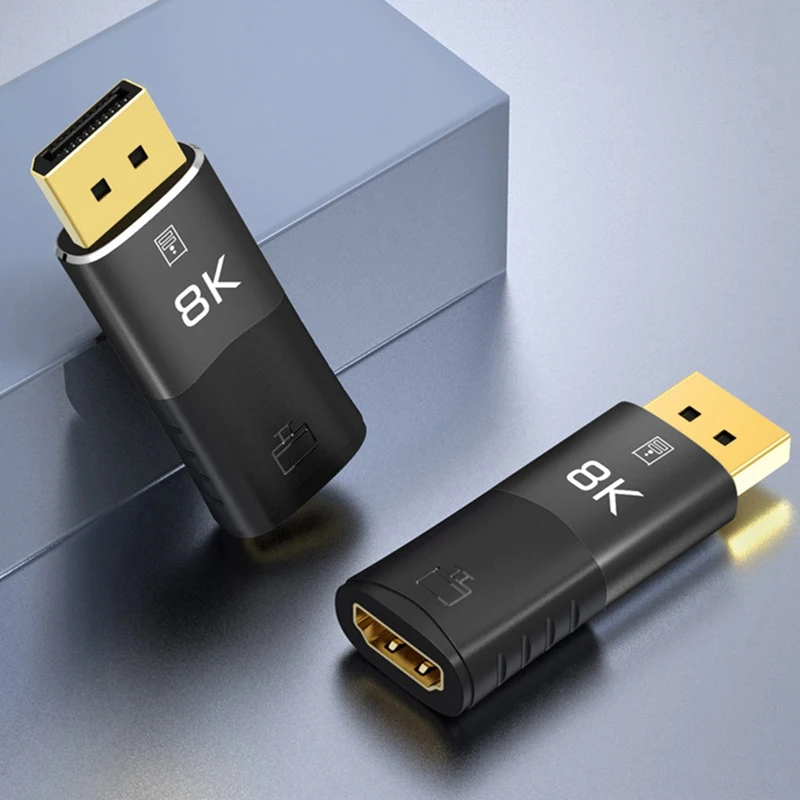 Адаптер 8K Displayport-совместимый со штекером 4K/120Hz для MINI DP-Female HD TV Cable Video Adapter