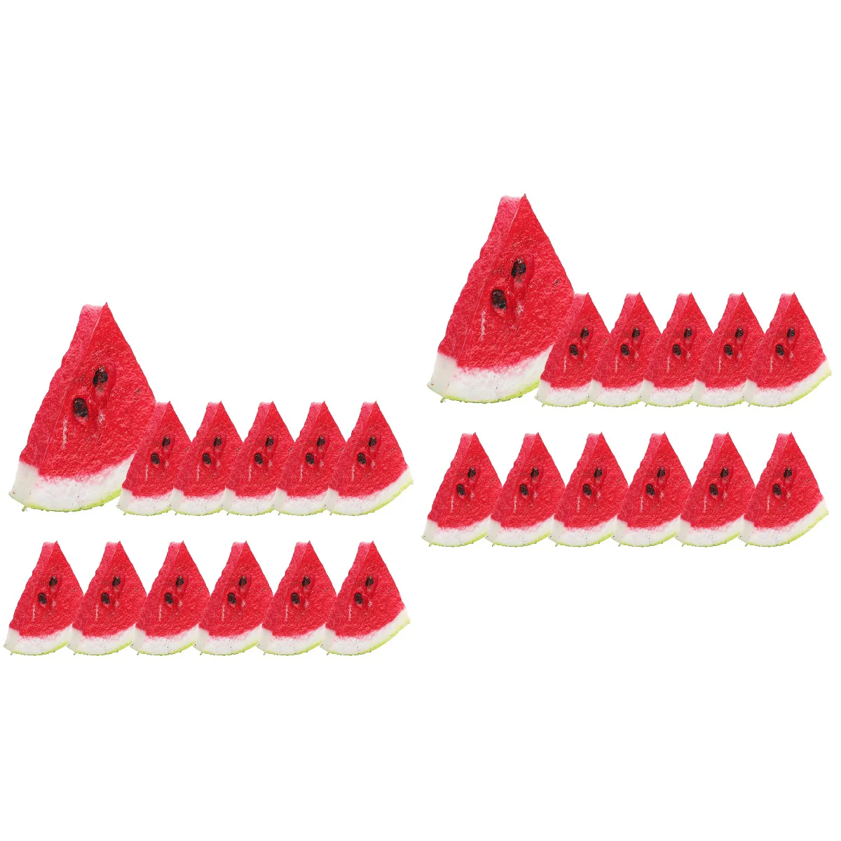 

24 Pcs Simulated Watermelon Model Fake Watermelon Decoration Studio Shooting Prop