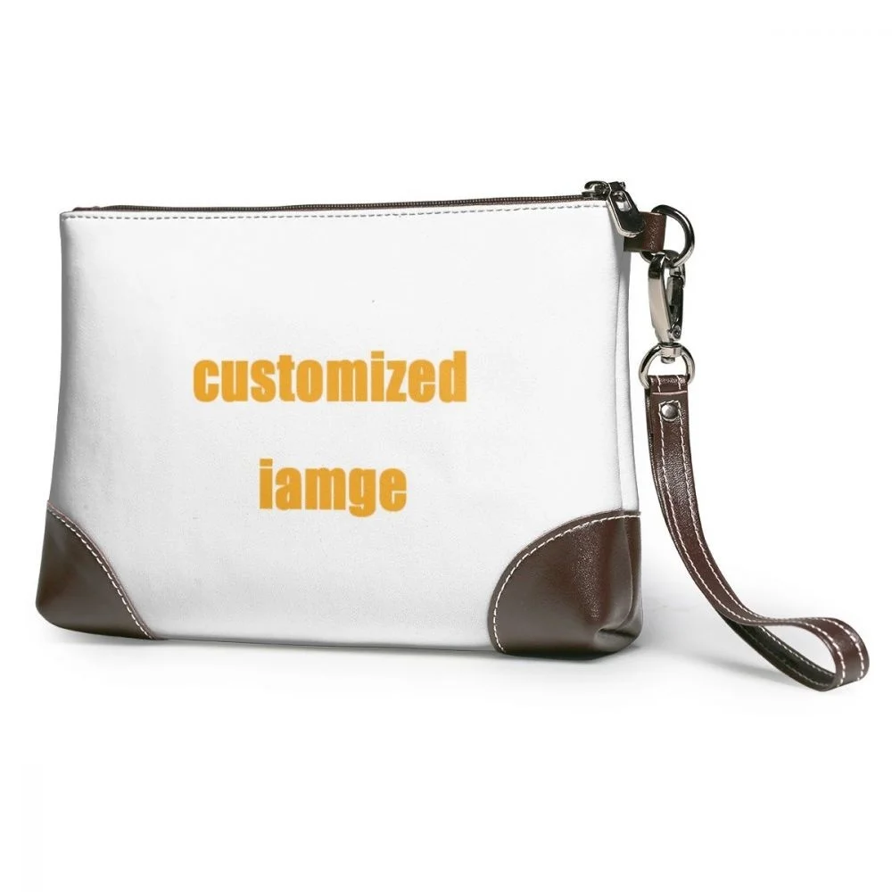 

WHEREISART Customized Genuine Leather High Quality Clutch Bag Style 2023 Trend Women Handbag Leisure Bags Wallet Portfel