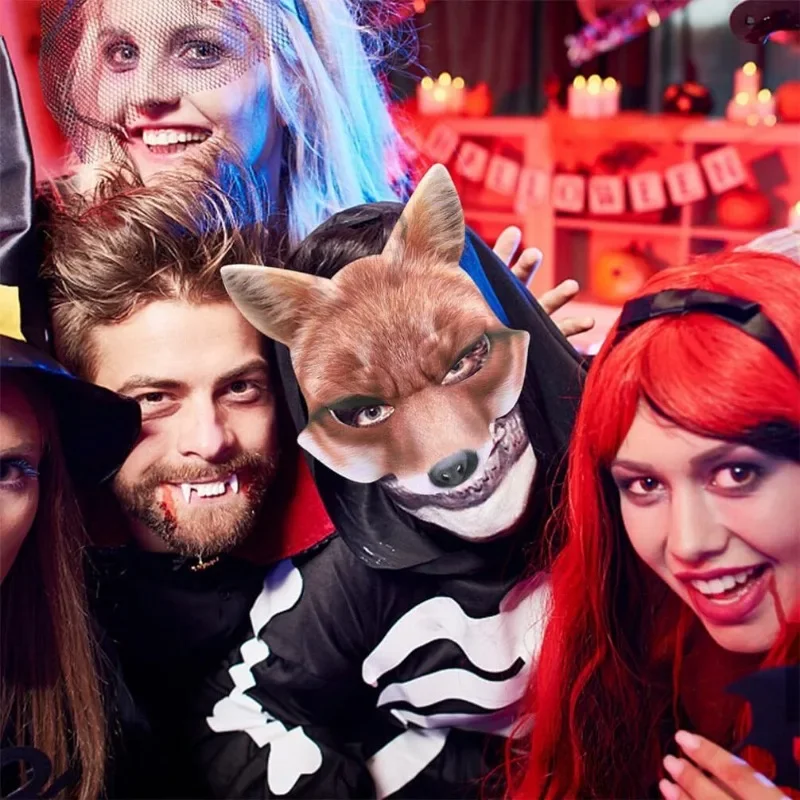 Элегантная Маска Для Косплея На Хэллоуин Карнавальный Костюм С Половиной Лица