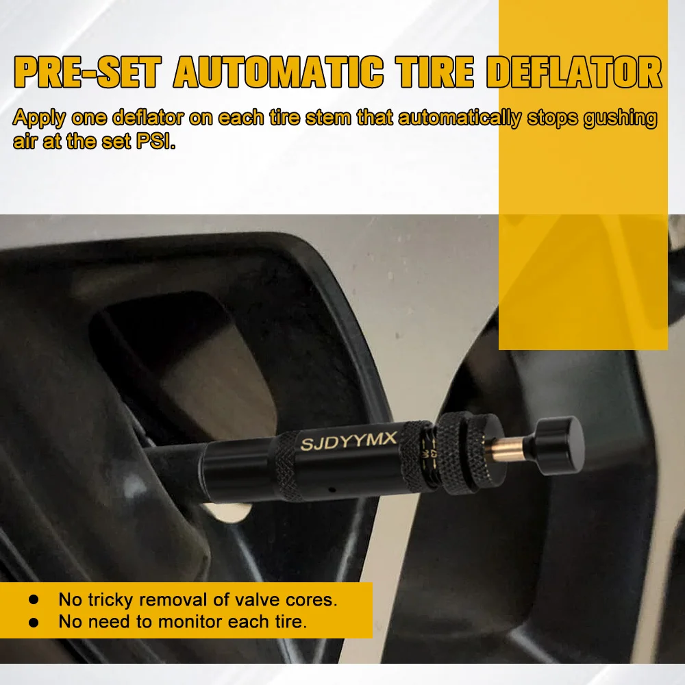 Комплект клапанов для дефлятора шин с автоматической остановкой (10-30 фунтов на