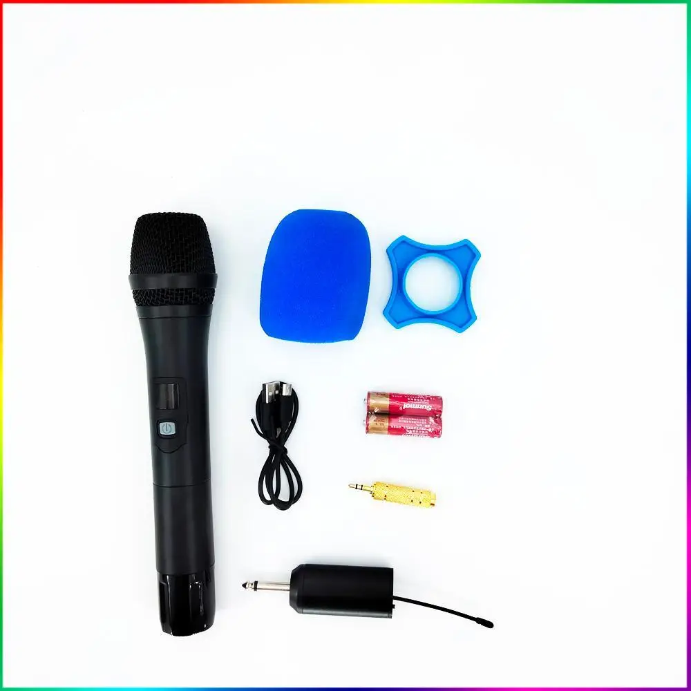 

Wireless Microphone UHF Dynamic Karaoke Cordless Handheld Mic System w/ Receiver