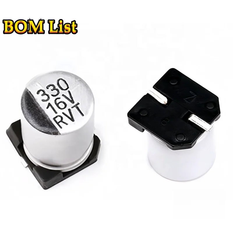 Новинка 330uF 16V маркировка 330 Алюминиевый электролитический конденсатор SMD