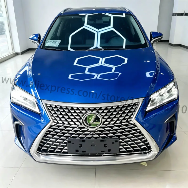Фото Хромированная передняя решетка для Lexus RX300, RX200t, RX450h 2016-2019 годов, обновленный стиль 2020 года №3