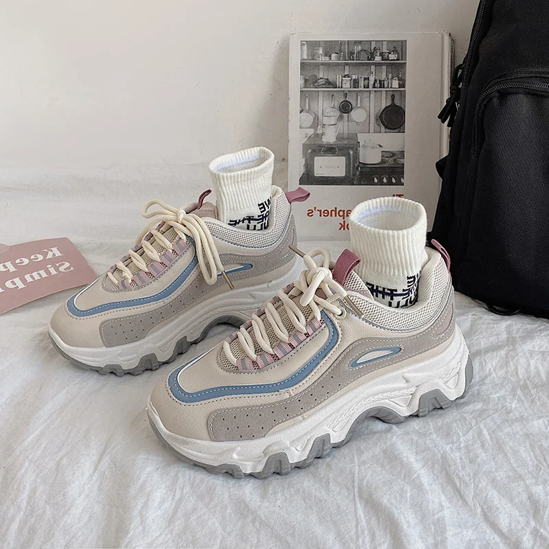 

Туфли женские универсальные с круглым носком, на толстой подошве