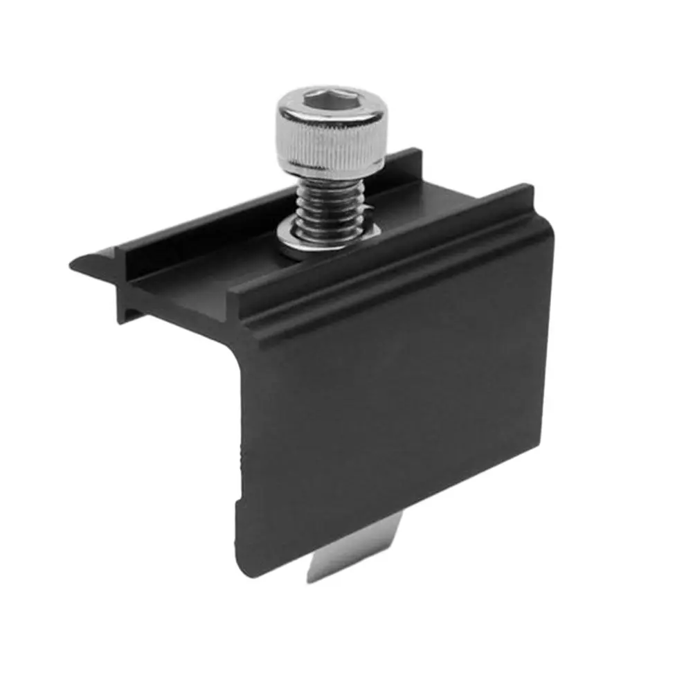 

End Clip Middle Clip 1pcs 50mm Saves Time Sliver Stainless Steel Zinc Alloy Solar Bracket Black Pressure Block