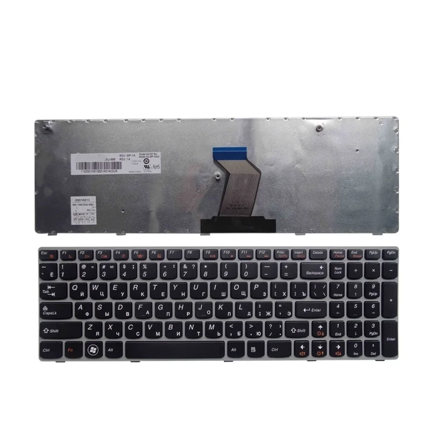 

GZEELE RU laptop Keyboard for LENOVO G570 G575 Z560 Z560A Z560G Z565 G570AH G570G G575AC G575AL G575GL G770 G560 russian RU