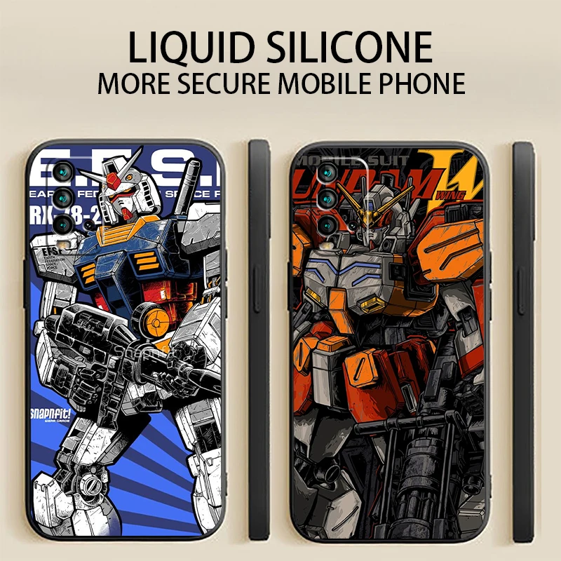 

Чехол для телефона GUNDAM Bandai из аниме для Xiaomi Redmi 9 9T 9AT 9A 9C Note 9 Pro MAX 5G 9T 9S, противоударный силиконовый чехол из ТПУ