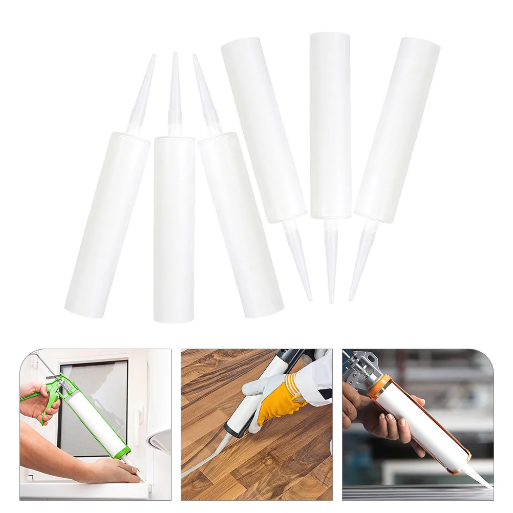 

Tubes Caulking Caulk Empty Tube Refillable Fillable Reusable Sealant White Squeeze