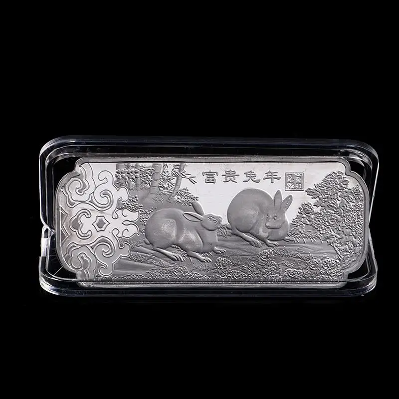 

2023 Year Of The Rabbit Commemorative Coin Chinese Zodiac Souvenir Gift Animal Commemorative Coins with Box