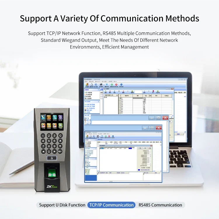 Zk F18 Биометрический контроль доступа по отпечаткам пальцев и система учета
