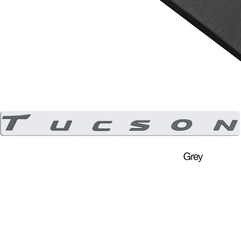 

1 шт. металлическая буква для Tucson SE SEL 3D эмблема автомобиля, наклейки на задний багажник, значок на передний капот, автоаксессуары, Стайлинг