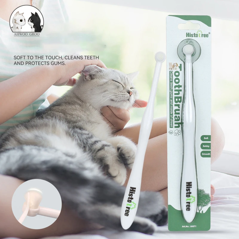

Pet Toothbrush Cat Brush Addition Bad Breath Tartar Teeth Care Dog Cat Cleaning Mouth Dog Vanilla Beef Taste Toothpaste Supplies