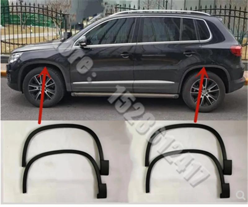 

Автомобильный Стайлинг для Volkswagen Tiguan L 2017-2019 ABS автомобильное колесо, крыло, расширители колес, колесные арки, пластиковая отделка