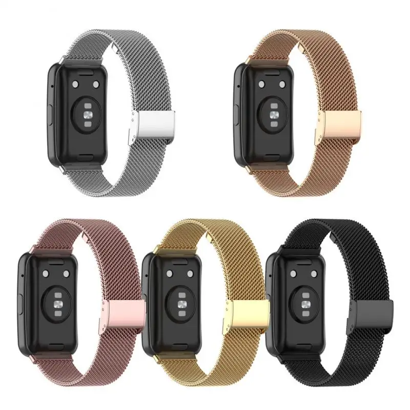 

Waterproof Replaceable Strap Unisex Sweatproof Watch Strap Smart Watch For Huawei Watch Fit Watchband Stainless Steel Soft