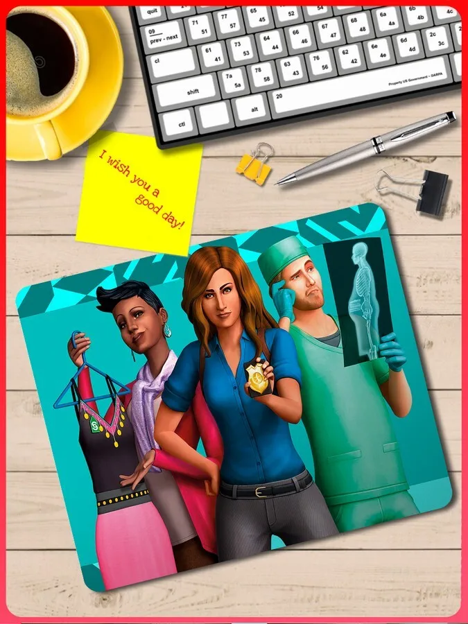 Коврик для мыши с принтом игры The Sims 4 (ps3 ps4 ps5 xbox pc switch) - 758 |