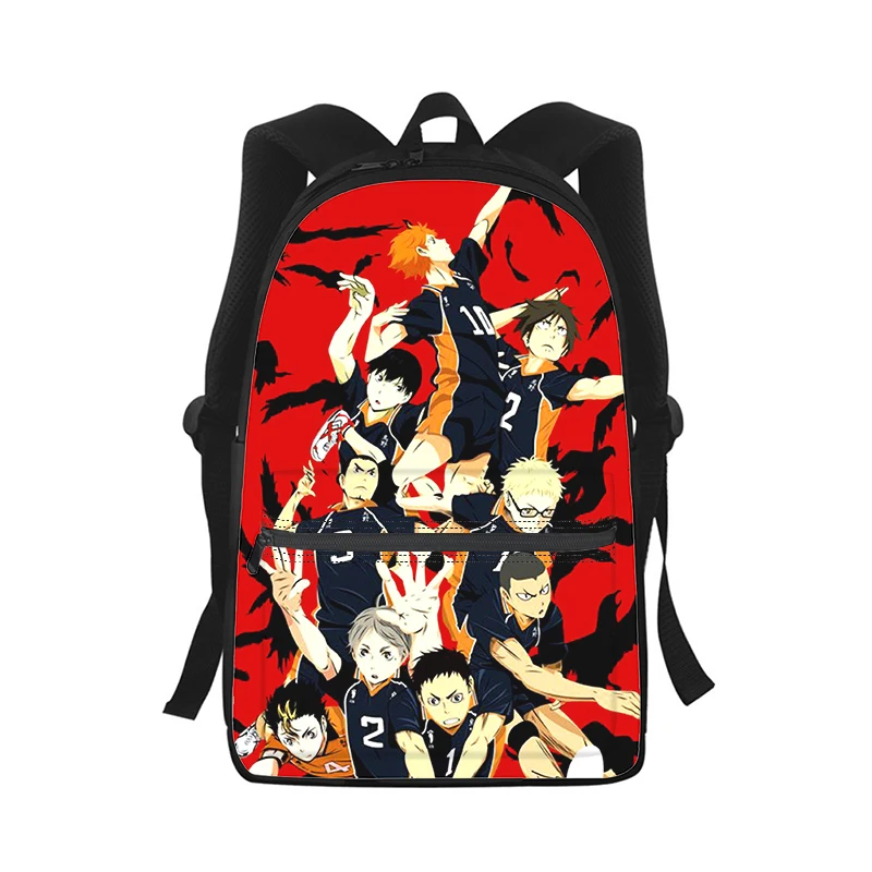 Anime Haikyuu Men Women Backpack 3D Print Fashion Student School Bag Laptop Backpack Kids Travel Shoulder Bag