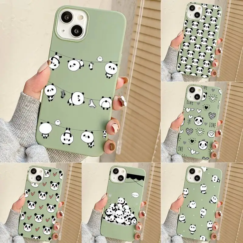 

Cute Cartoon Panda Phone Case For Iphone 7 8 Plus X Xr Xs 11 12 13 Se2020 Mini Mobile Iphones 14 Pro Max Case