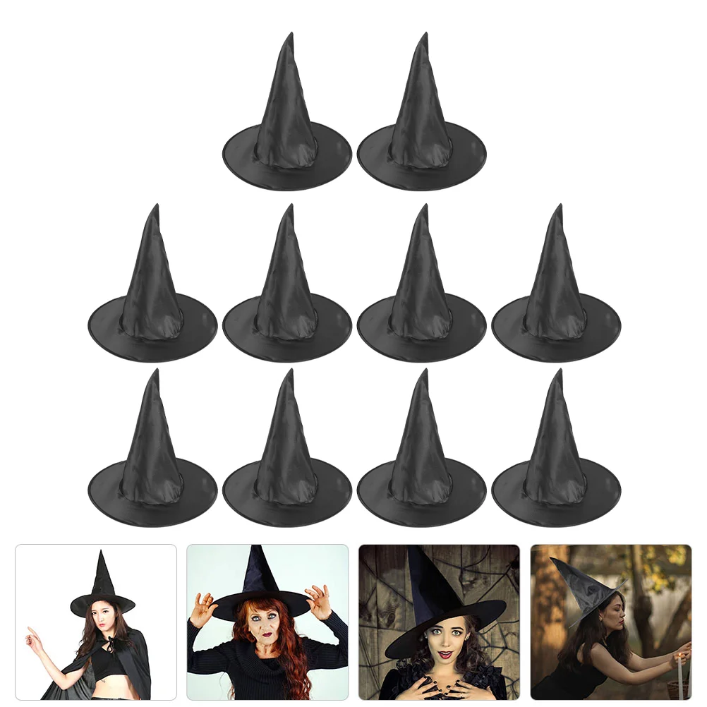 

10 Pcs Wizard Hat Comfortable Halloween Prom Accessories Headband Festival Party Cloth Cosplay Child Masquerade Witch