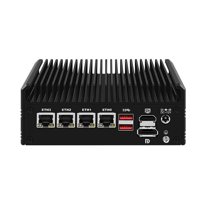 Микро брандмауэр Мини ПК Mikrotik OPNsense VPN маршрутизатор Intel i3 N305 N100 4 * i226-V 2 5G DDR4 PCIe3.0x4