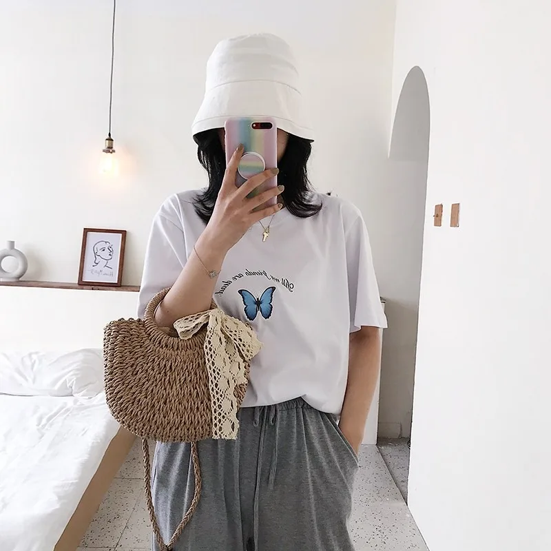 Фото Изысканные сумки с ручками сверху из ткани, однотонные пляжные модные сумки 2025, весенние новые универсальные женские сумки №4