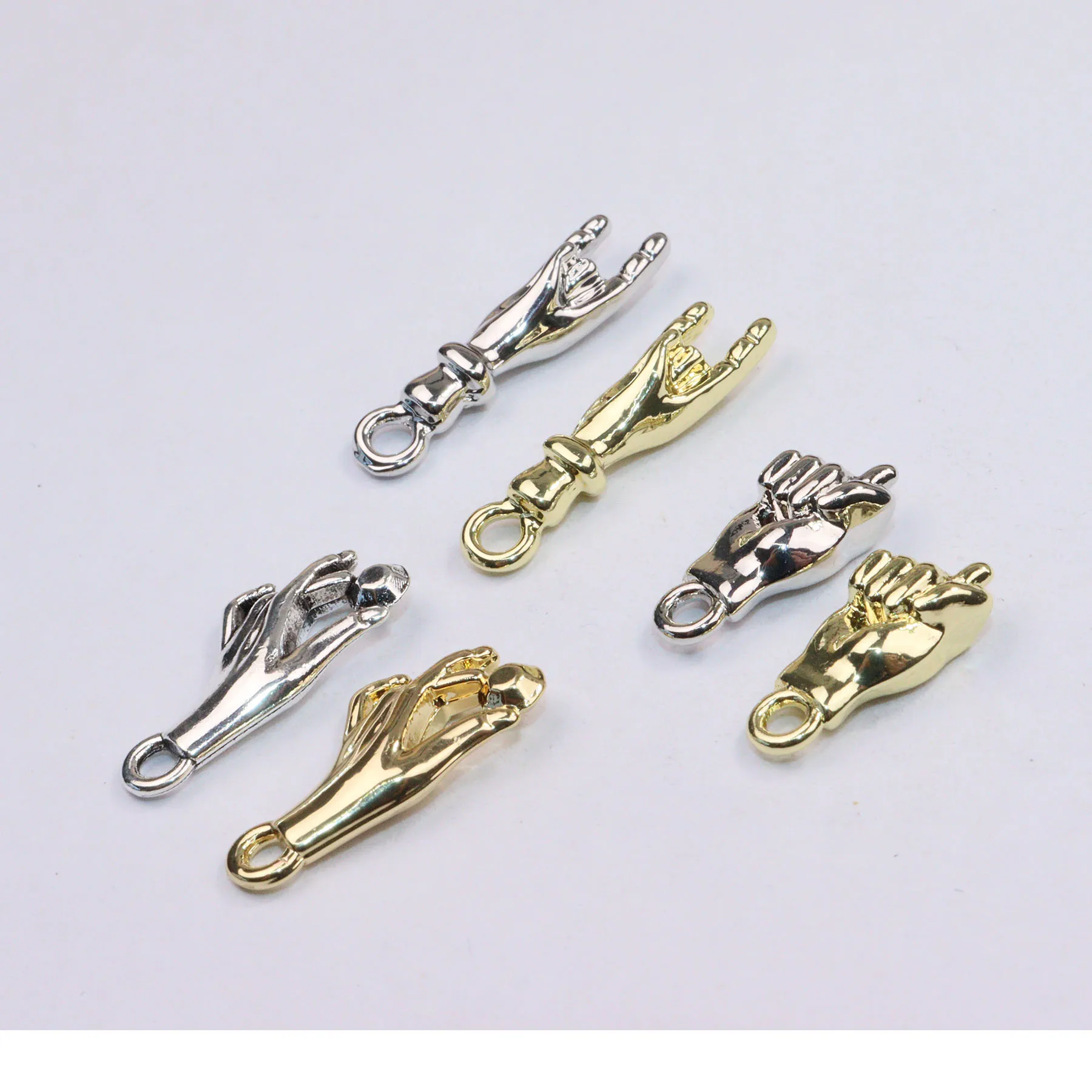 Eruifa 20 шт. красивые 3D Ручные ювелирные изделия из цинкового сплава DIY Подвеска женское ожерелье для девушки, серьги браслет 2 цвета