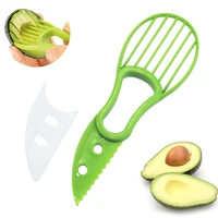 3 in 1 avocado cutter plastic knife peeler pitaya kiwi berry fruit avocado slicer pulp flesh separator kitchen tools shea corer