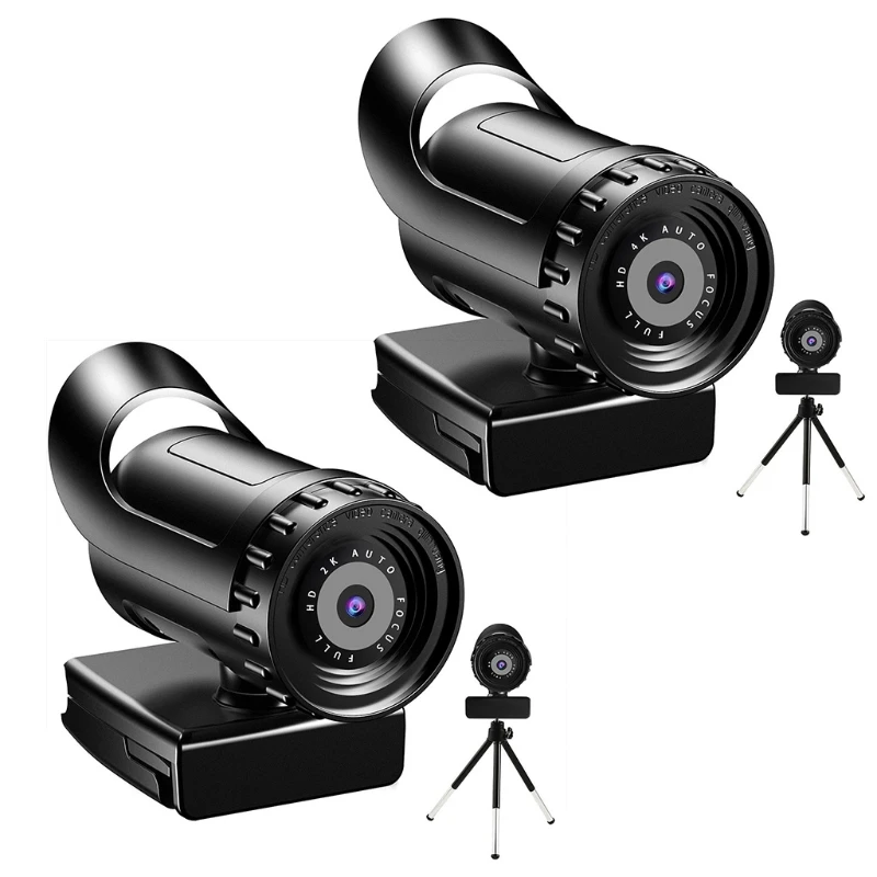 

2K 4K High Definition Webcam Autofocus for w/ Mic for Computer Live Calling Teac