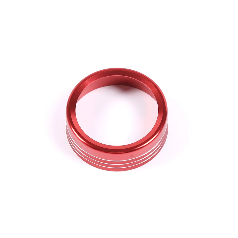 

Brand New Knob Ring Cover Trim Ring Aluminum Alloy Control Trim Decor Red Air Condition Switch For Ford Maverick