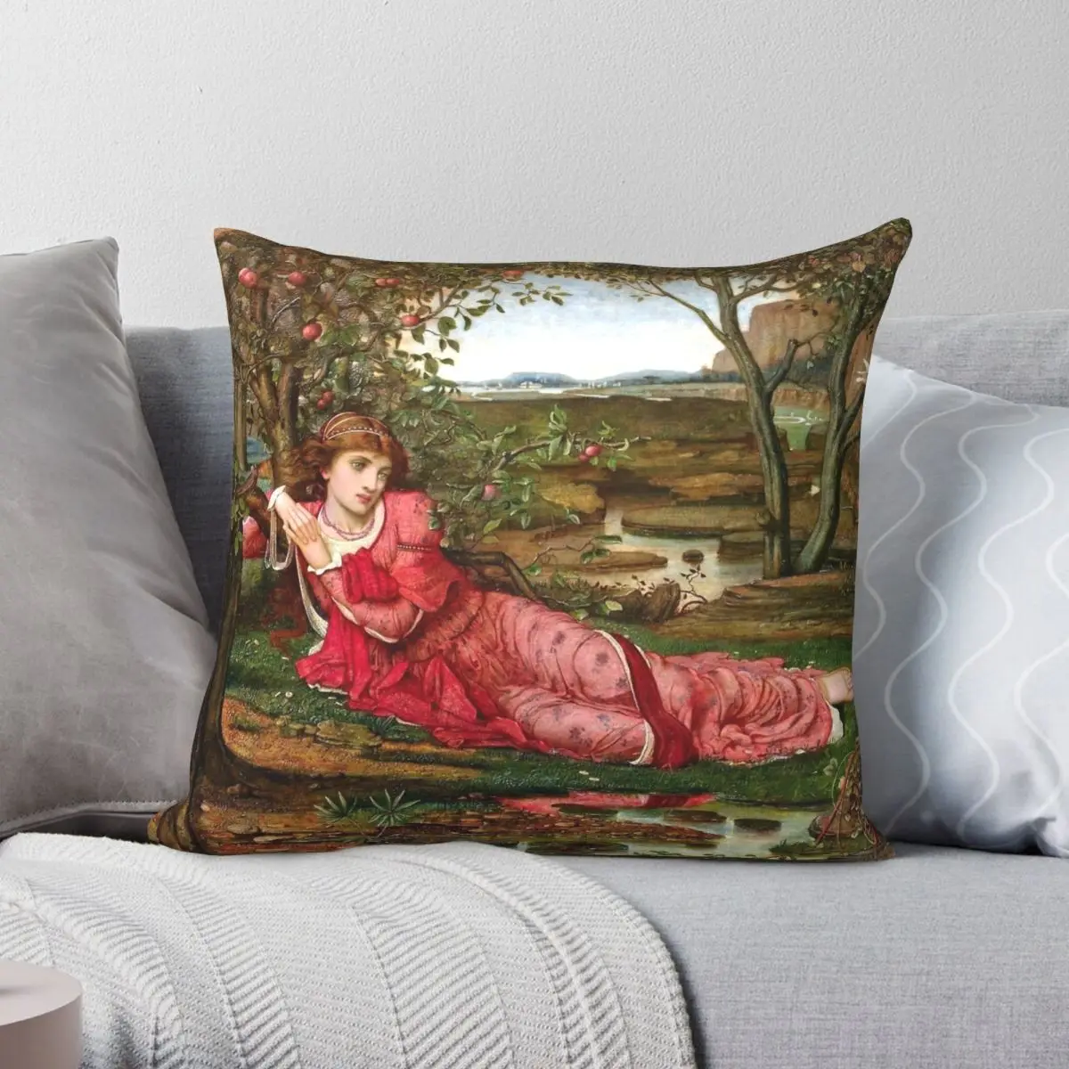 

Song Without Words Square Pillowcase Polyester Linen Velvet Pattern Zip Decor Home Cushion Cover