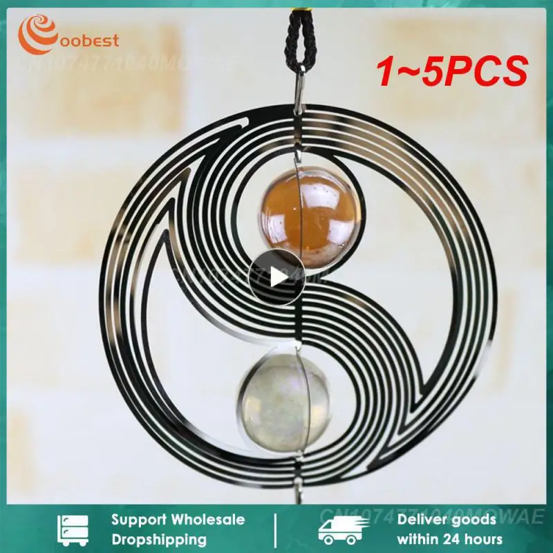 1 ~ 5 шт., виндгонг, двор, плетеный Спиннер, ветряные колокольчики, спиральная стена, настенное украшение, украшение для дома