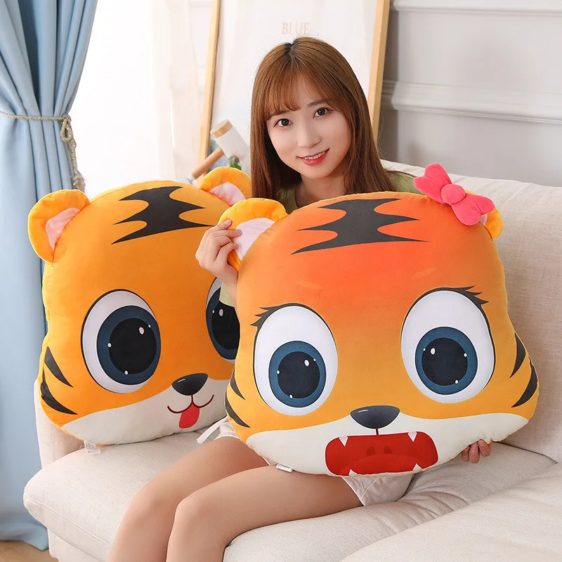 

Kawaii кукла Тигр милая плюшевая игрушка мультфильм аниме мягкие животные Подушка Рождественский подарок для детей новогодние праздничные ук...
