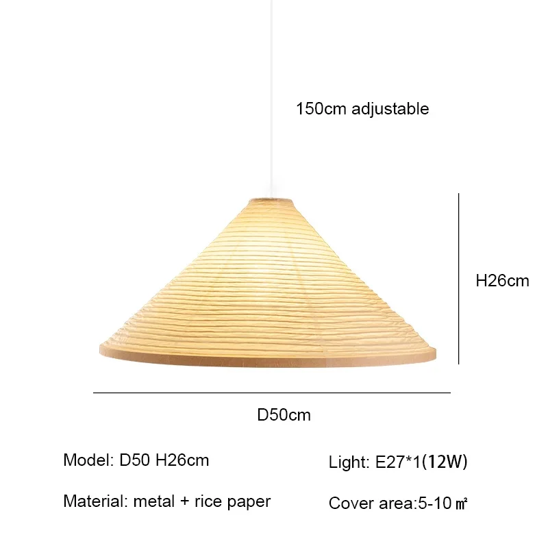 

Подвесные светильники SaloEElaitte триангулярные из рисовой бумаги