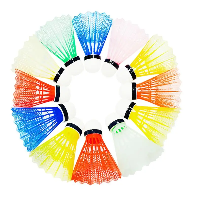 

12pcs/set Colorful Portable Plastic Training Badminton Ball Outdoor Sports Activities Supplies