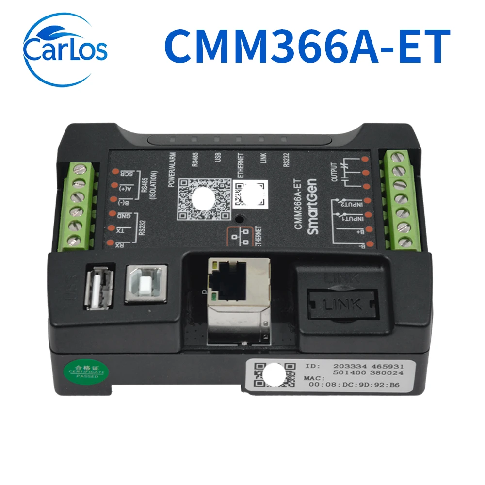 Фото Модуль облачного мониторинга SmartGen CMM366A‑4G CMM366A‑ET CMM366A‑WIFI 4G WIFI Ethernet для дизельного генератора. №4