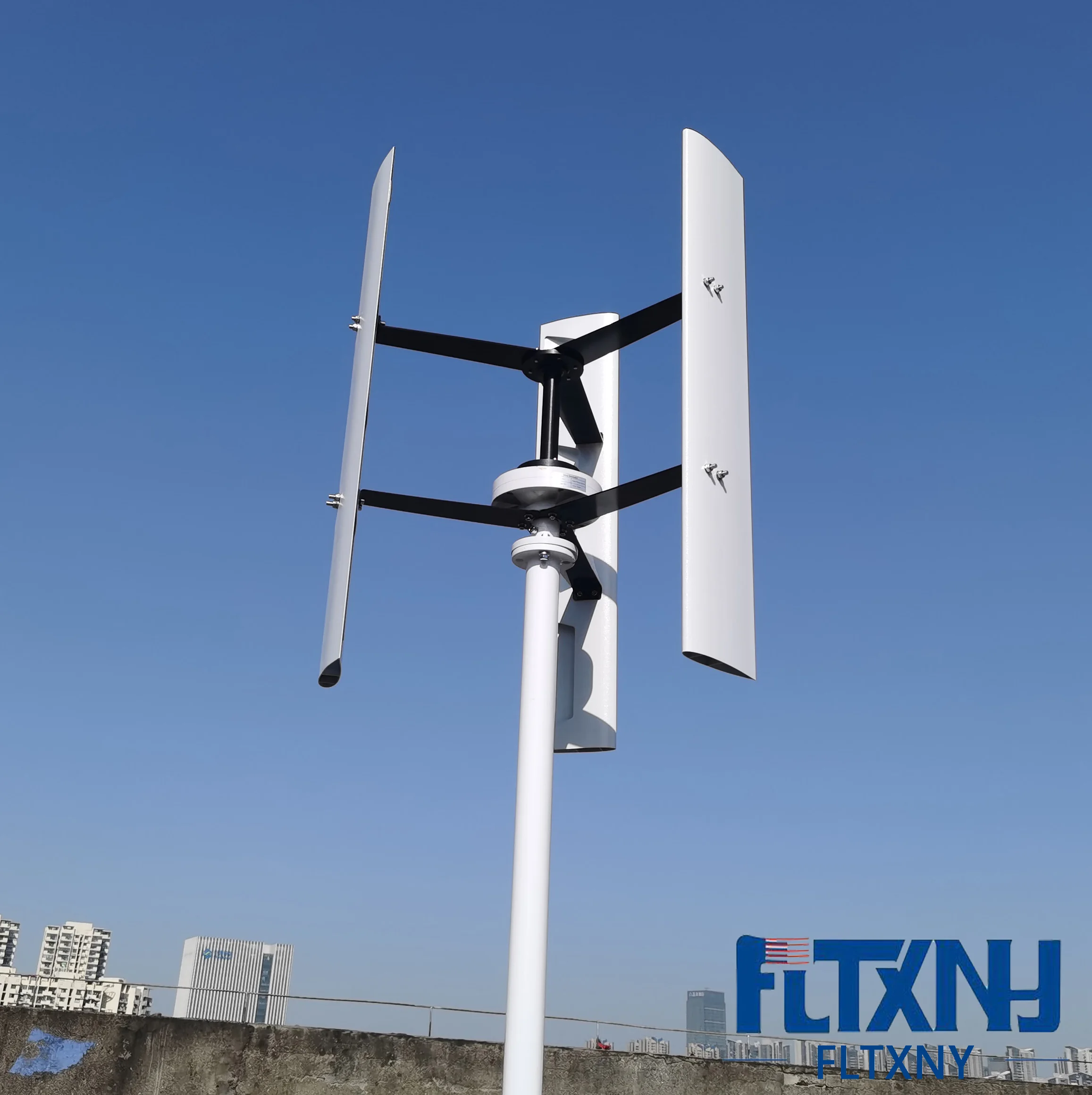

New Vertical Wind Turbine Generator 400W 12V 24V 48V 3 Phase For Home Or Streetlight Use With MPPT Controller