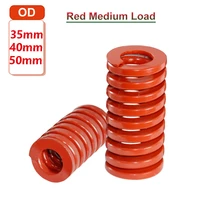 1pc red medium load spiral stamping compression mould die spring od35 50mm id17 5 25mm l35 400mm