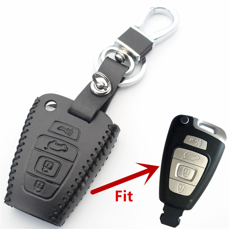 

FLYBETTER чехол для ключей с 4 кнопками из натуральной кожи для Hyundai Veracruz, автостайлинг L500