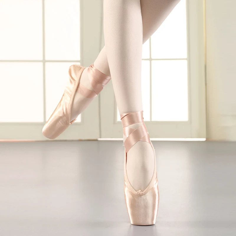 Женские Профессиональные Балетные Танцевальные Туфли Шелковые Атласные Пуанты