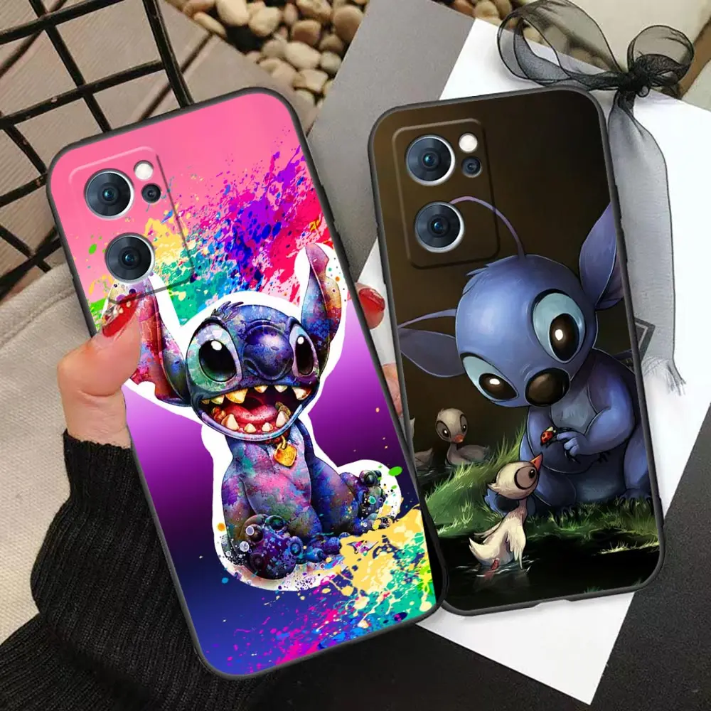 

Disney Cute Lilo & Stitch Anime Cartoon Case For Oppo Realme C25 C21 C21Y C20 C12 C11 C3 C2 C1 XT GT GT2 X50 2020 2021 Pro Cover