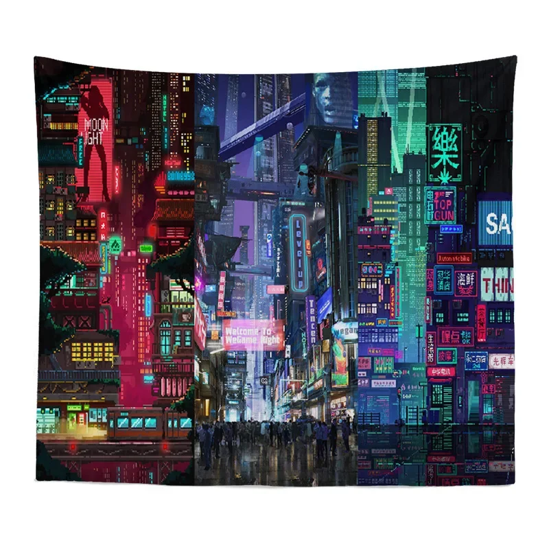 Живописный принт настенный гобелен искусственная кожа бохо тканевый подвесное