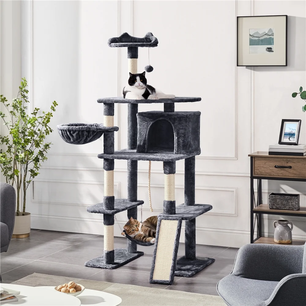 

POPTOP 70-in Tree & Condo Scratching Post Tower, Dark Gray