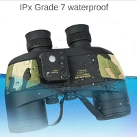 military standard binoculars 10x50 nitrogen filled waterproof compass reticle ranging high magnification large objective