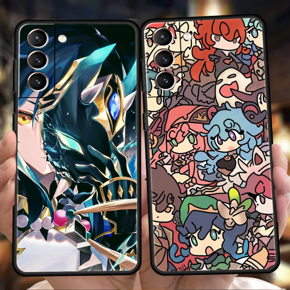 

Genshin Impact Anime Phone Case For Samsung Galaxy S23 S22 S20 S21 FE Note 20 10 Ultra S10 S10E M21 M22 M31 M32 Plus 5G Cover