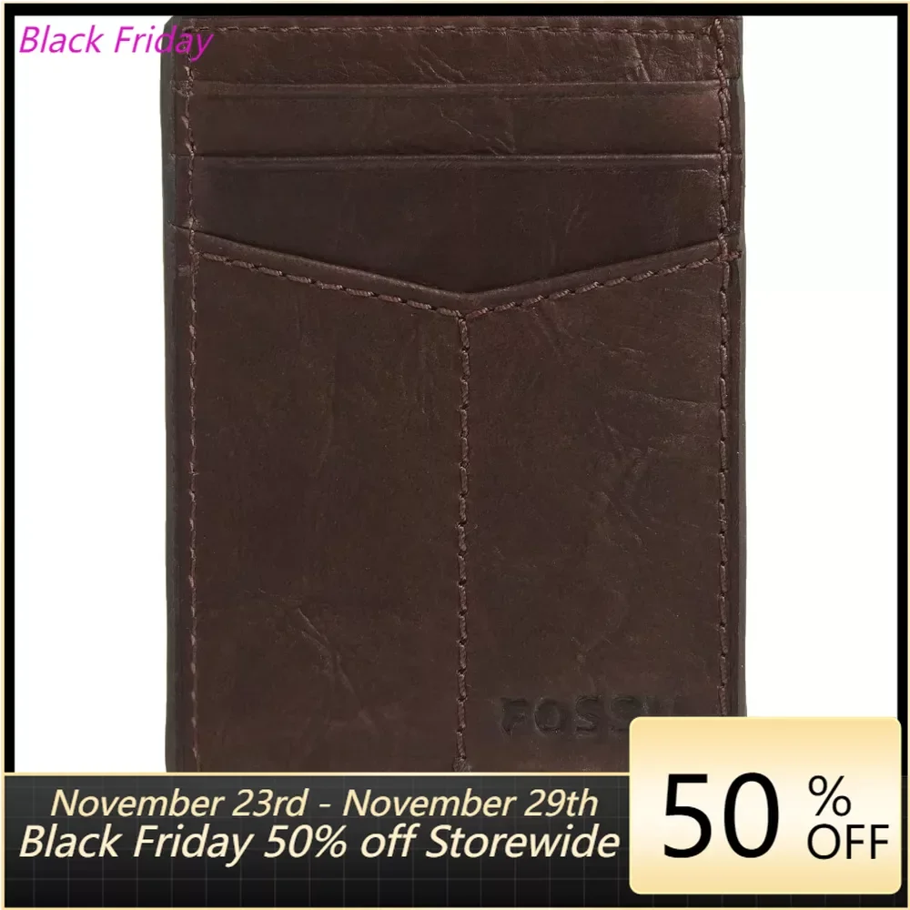 

Men's Minimalist Magnetic Card Case with Money Clip Front Pocket Wallet Men's Card Wallet, Luxury Card Wallet, Retro Card Wallet