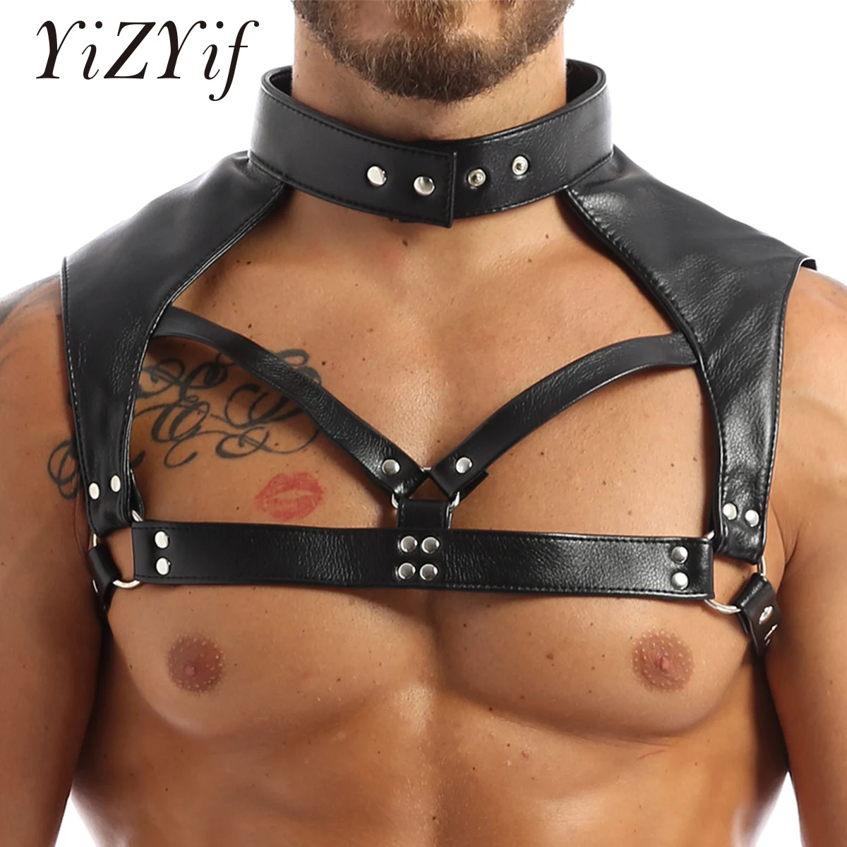 Мужское нижнее белье из искусственной кожи регулируемый внешний вид женское с