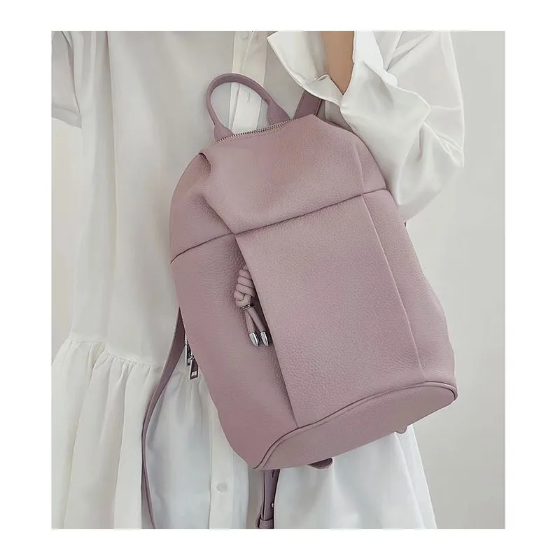 YFZ  Women Backpack Premium Genuine Leather  Purse Fashion Casual Handbag for Travel Large College Shoulder Bag