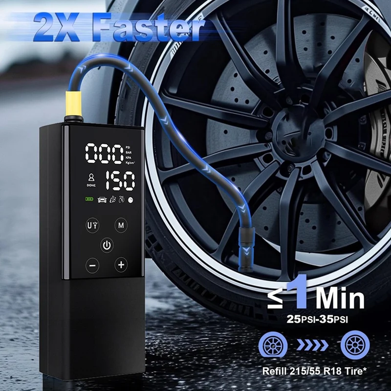 Насос для шин Портативный внешний аккумулятор портативный воздушный насос 4000
