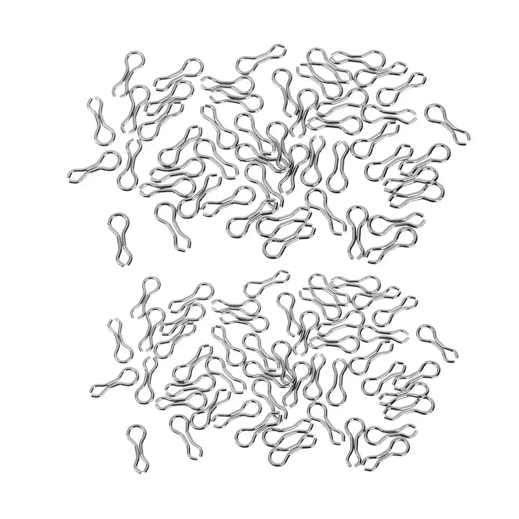 100 Count 1.2cm 1.6cm Alloy Sinker Eyes -Eyelets For Weight Molds Sea Fishing Swivels | Спорт и развлечения