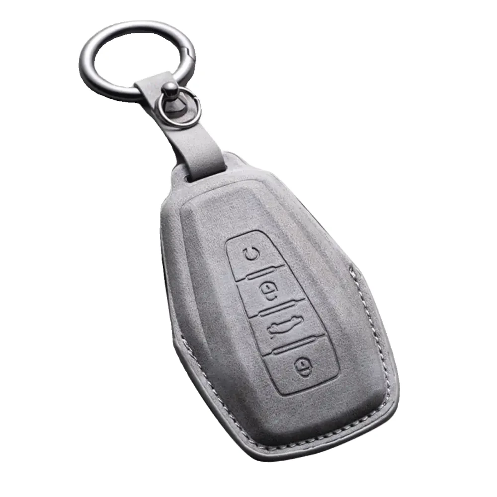 Фото Для Geely New Atlas FX11 Boyue L Starray2023 2024, кожаный чехол для ключей от машины, чехол для ключей с дистанционным управлением, аксессуары для ключей №5